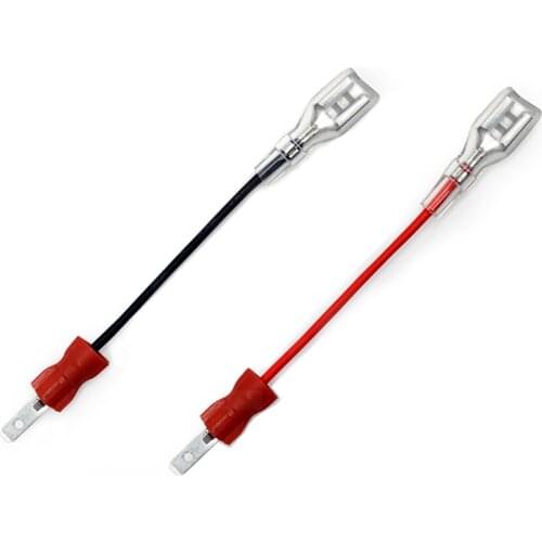 Female .187" to Male .110" Conversion Wires One Cable for Signal One for Ground Wire for Arcade MAME JAMMA Cabinets Bartops