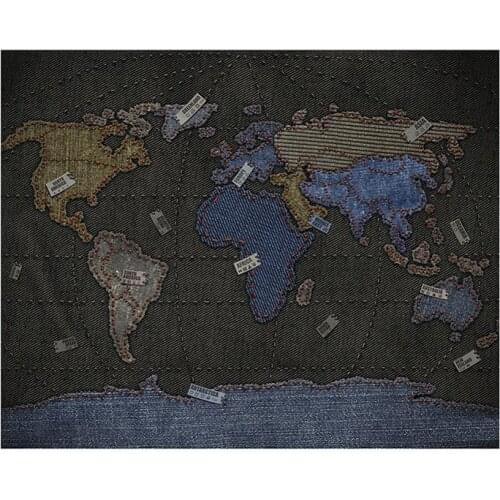 150x225cm DIY World Map Cowboy Style Fun Decorative Map For Home Office Wall Decor