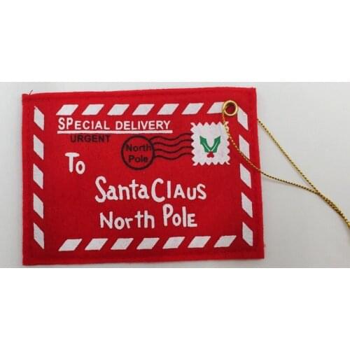 2pcs Santa Claus Red Christmas Envelope Pendant Tree Accessories Gift Candy Bag Family Party Christmas Decoration