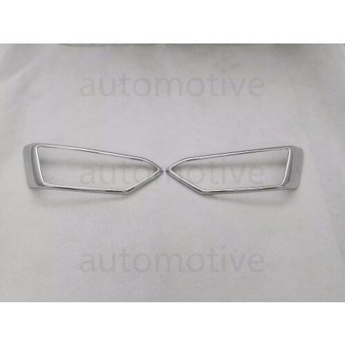 2PCS Chrome Front Fog Light Lamp Cover Trim Decoration For Hyundai Verna 2017