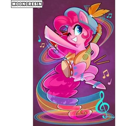 3D Diamond Embroidery Music 5D Diy Diamond Painting Little Pony Cross Stitch Kit Rhinestones Painting By Numbers Decoration Home