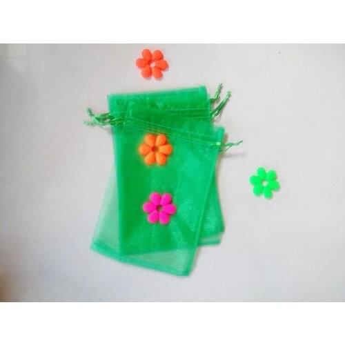 5000pcs Grass green organza gift bags 11x16cm party bags for women event wed Drawstring bag Jewelry Display Bag diy accessories