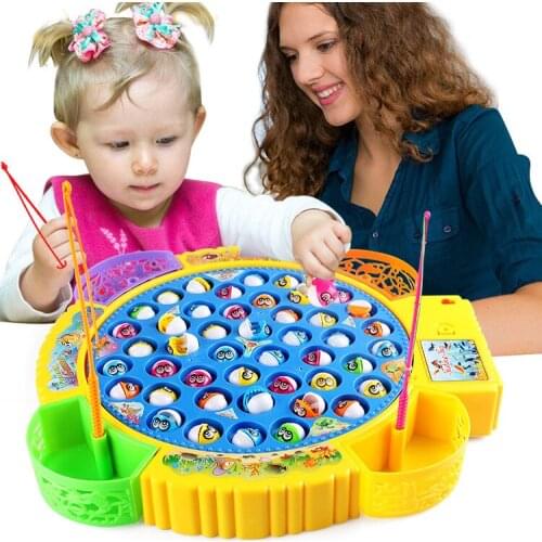54pcs/lot Magnetic Fishing Toy Rod Net Set For Kids Child Model Play Fishing Games Outdoor Toys For Children Gift