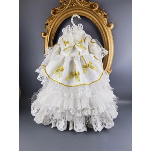 Free Shipping Dog Clothes Wedding Dress Water Soluble Lace Chapel Train Royal Court Nobility Baroque Pet Clothes Photography