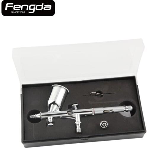 Free shipping FENGDA BD-181 double action airbrush spray gun face body painting tattoo hand tools gravity feed type