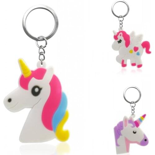 20pcs Keychain PVC Keyring Kids Gift Fantasy Key Chain Anime Key Cover Party FavorJewelry