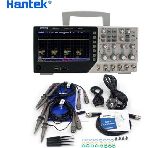 Hantek Official DSO4084C Digital Oscilloscope 80MHz 4 Channels USB PC Osciloscopio +1 Channels Arbitary/function Generator