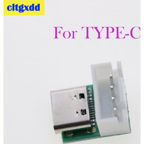 Cltgxdd 1Pcs TYPE-C XH terminal mother seat test board double-sided positive and negative plug USB3.1 high current power adapter
