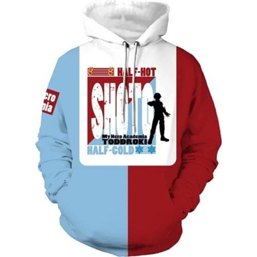 Coshome Anime Boku No My Hero Academia Cosplay Costumes Hoodies H Sweatshirts Bakugou Todoroki Shoto Spring Jacket Coat