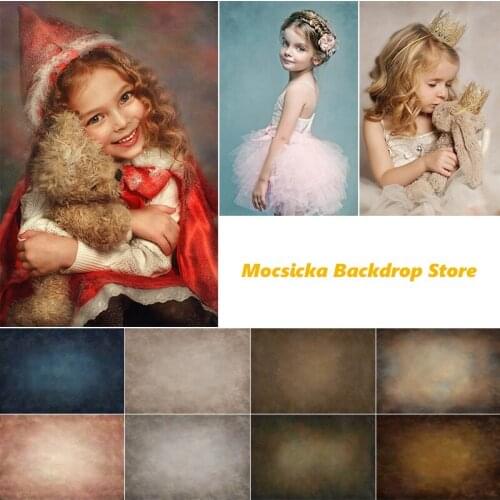 Abstract Texture Newborn Kids Portrait Photography Backdrop Retro Old Master Background for Photo Studio Children Photocall Prop