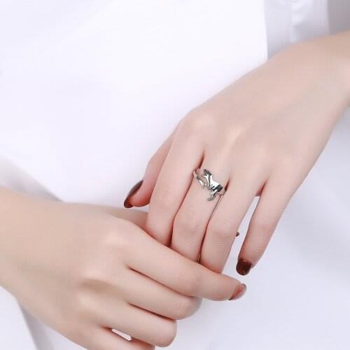 Dinosaur Rings Long-necked Dragon Stegosaurus Jewelry Toy Cute Animal Open Adjustable Ring Gift for Women Rings