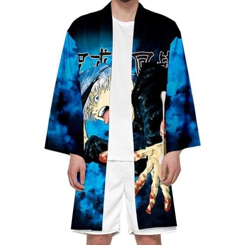 2020 Jujutsu Kaisen 3D Print Harajuku Anime Cosplay Women/Men Fashion Summer Casual Lengthen Streetwear Clothes