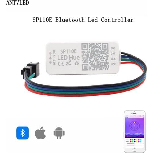 SP110E Bluetooth Pixel Controller For WS2811 WS2812B SK6812 RGB RGBW APA102 led strip,Phone APP Control RGB Pixel Light Control