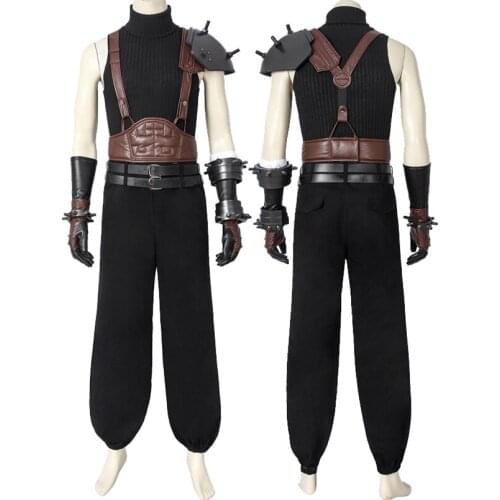 Adult Final Fantasy VII Remake Cosplay Costume Cloud Role Playing Clothing Halloween Party Outfit
