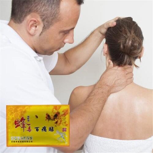 Far infrared Wild Bee Venom Analgesic Plasters Cream for Neck Back Leg Joints Pain Relieve Patch Muscle Relaxation Arthritis Pai