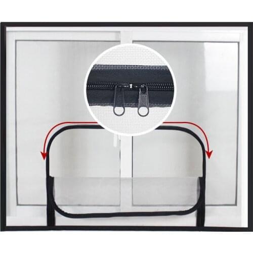 Insect-Proof Zipper Custom-Made Invisible Gauze Sand Window Mosquito Screen Door Balcony Anti-Bird Net Easy To Disassemble