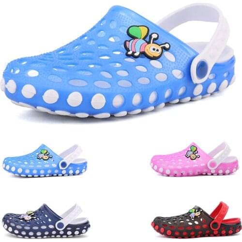 Kids Clogs Mules Girls Boys Non-Slip Garden Water Shoes Slip-on Sandals Children Toddler Beach Pool Shower Slippers Surf