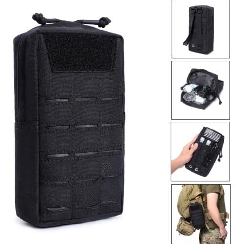 Outdoor Survival First Aid Kit Hunting EDC Bag Molle Tactical Waist Bag Outdoor Waist Belt Bag