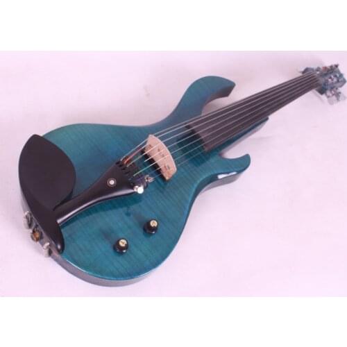 New 7 Strings 19 fret guitar neck 4/4 Electric violin Big Jack blue color