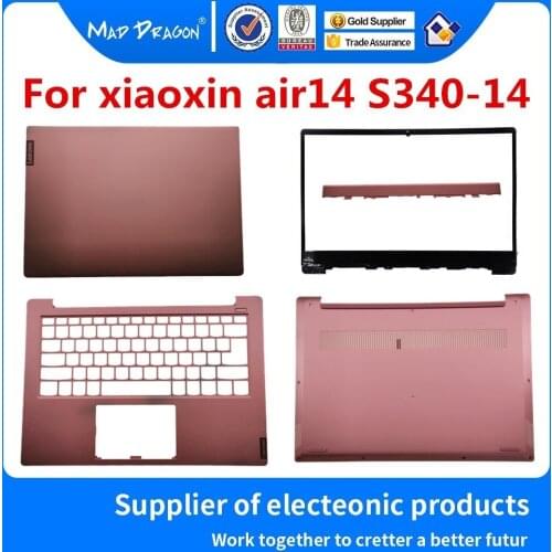 New LCD Back Cover LCD Bezel hinge Plamrest Bottom Base Case Pink For Lenovo xiaoxin S340-14 S340-14IWL AP2GK000360 5CB0S18366
