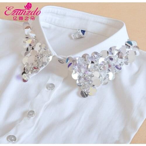 Autumn and Winter New Style Shinny Fake Collars for Womens Shirt Detachable Collars Removable Neckwear Flase Collars