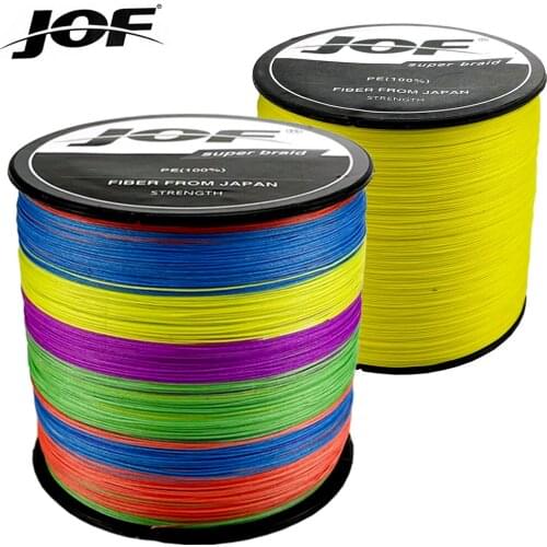 JOF Braided Fishing Line 12 Strands 9 Strands 300M PE Multifilament Cord Fishing Tackle Saltwater 20-120LB