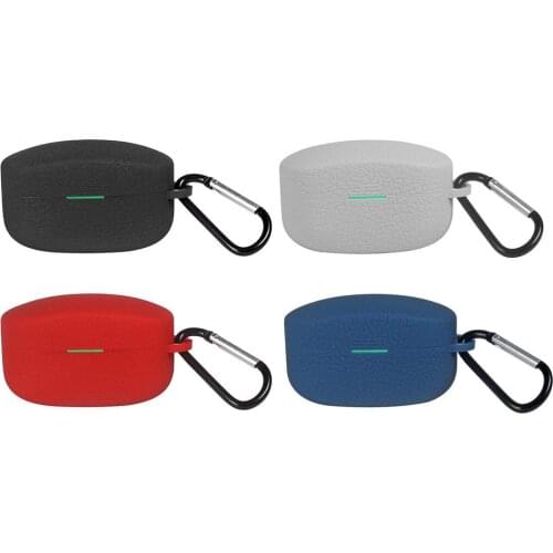 Portable Silicone Case For Sony Cases Bluetooth Wireless Earphone Protective Skin Cover Shell For SONY WF-1000XM4 With Carabiner