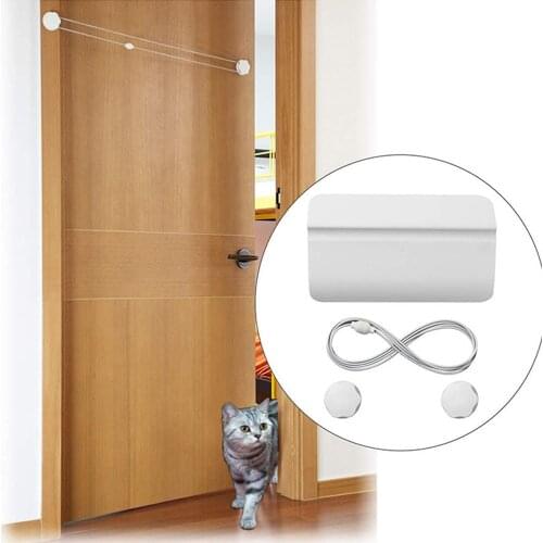 Door Buddy Adjustable Door Strap and Latch Pet Gates with Fixed Buckle Free Access Simple Safety Door for Cats Kitten Supplies