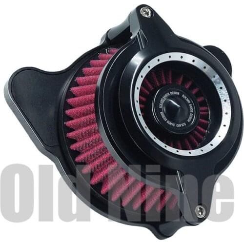 RSD Motorcycle Air Cleaner Intake Filter System Black For Harley Sportster 91-17 Dyna Softail 93-15 Touring Street Road Glide