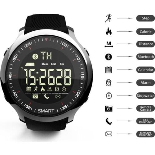 LOKMAT Smart Watch Bluetooth Meter Sit-down Alert Remote Camera Smart Watch Waterproof Clock Data Analysis Smart Watch