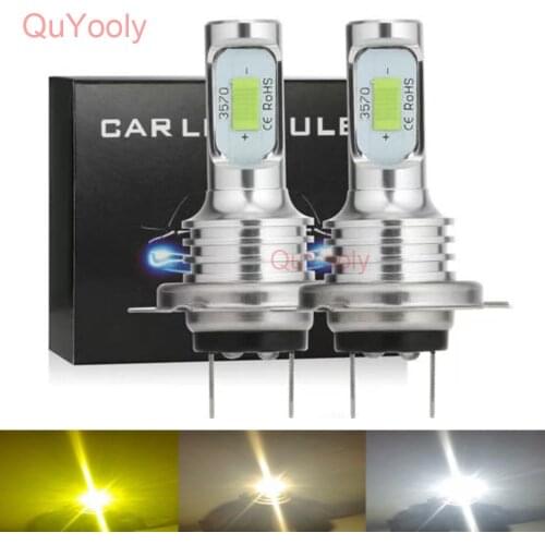 Super Bright Mini CSP H1 H3 H7 H4 H11 Led Car Headlights Light 4300K 6000K 12000LM Bulb Automobiles Luces Led Para Auto Fog Lamp
