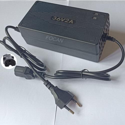 36V 2A Electric Bike Lead Acid Battery Charger for With IEC connector Electric Scooter Charger Power Supply Electric Accessories