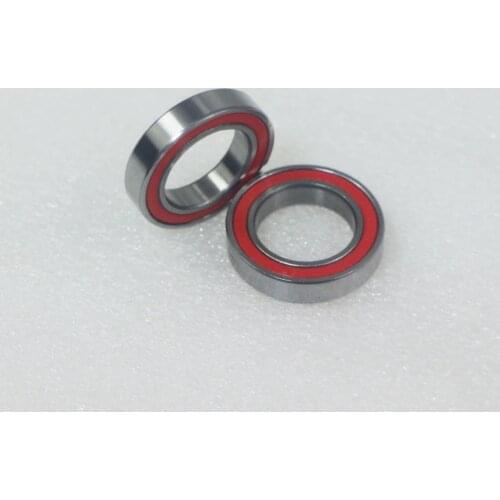 TOP ENDURO 6802 LLB replacement ceramic sealed bearings for Powerway R36 rear hub PFH-R36 15X24X5 2 double rubber seals 2pcs/lot