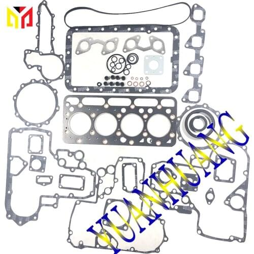 V1512 Engine Full Gasket Kit Overhual Set For KUBOTA Excavator Tractor Diesel Cylinder Head Valve Seal