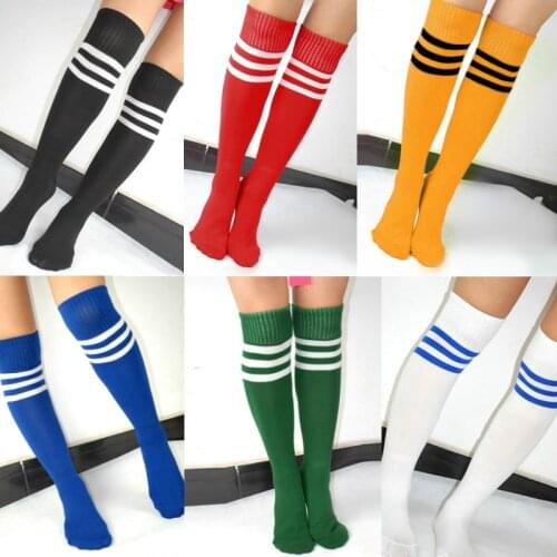 Girls Women Strip Long Socks Stockings Thigh High Over Knee High Socks Girls Student School Socks Football Stockings
