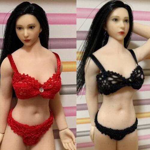 1/12 Scale PH TBL Women Sexy Lace Underclothes Underwear Female Sexy Suit Clothes Clothing Set Action Figure Girls Body Doll