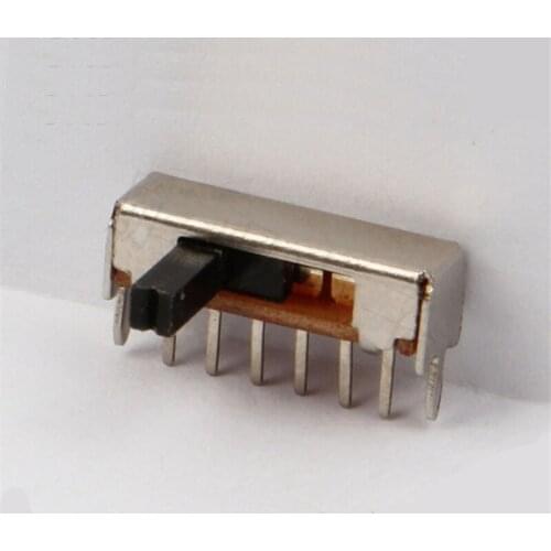 10pcs toggle switch 4 files 2 fixed feet 6 feet horizontal push switch