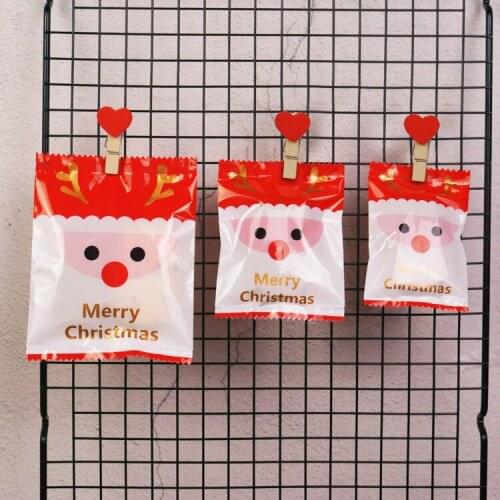 1000pcs Cute cartoon baking cookie candy packaging bags plastic small pouch machine sealing bag