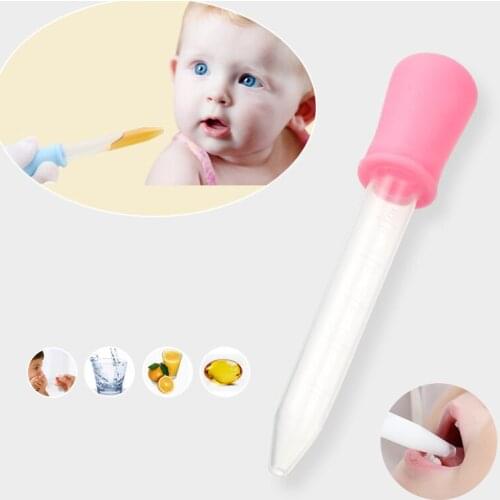 2Pcs/Lot Baby Dropper Medicine Feeder Baby Kids 5ML Feeder Squeeze Medicine Dropper Dispenser Pacifier Feeding Utensils