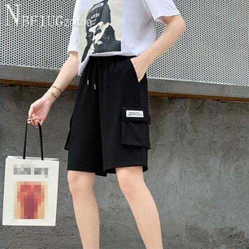 2020 Korean Loose Knee Length Women Pants Summer New High Waist Female Trousers