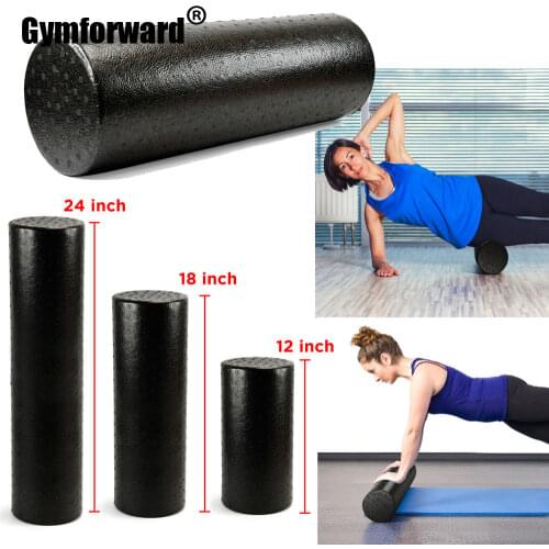 30/45/60cm EVA Firm Yoga Rollers Fitness Foam Yoga Blocks Pilates Body Exercise Muscle Brick Massage Tool With Trigger Points