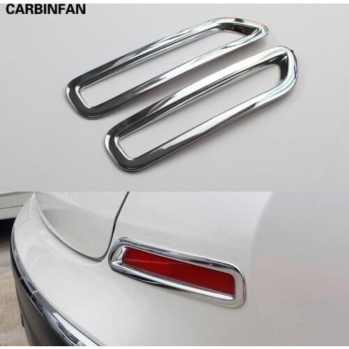 ACCESSORIES ABS Chrome Rear Fog Light Cover Lamp Trim Styling Accessories Bumper Reflector For Nissan Murano 2015 2016