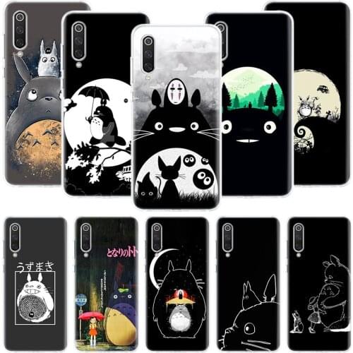 Totoro Studio Ghibli Anime Phone Case For Xiaomi Mi Note 10 11 9 8 10T 9T CC9 A1 A2 A3 5X 6X Pocophone F1 X3 F2 Pro Lite Coque C