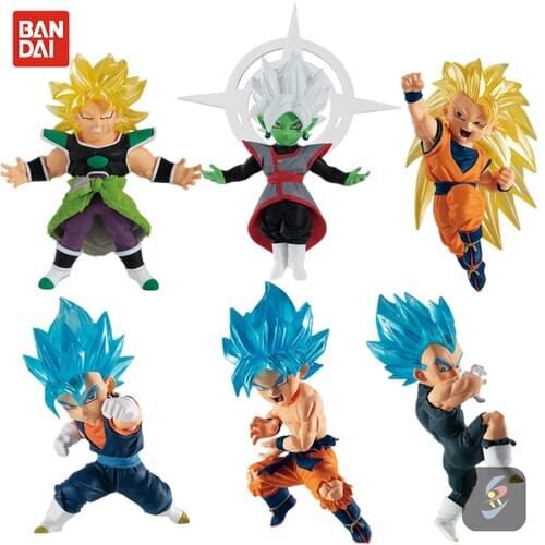 Bandai Genuine CANDY TOY Dragon Ball Super Son Goku Vegeta IV Vegetto Action Figure Ornament Model Toys Birthday Gifts