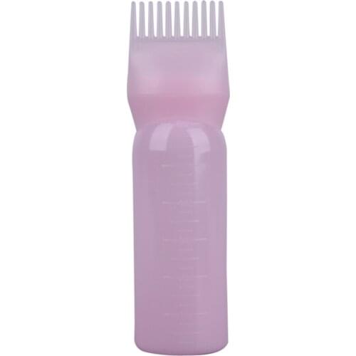 Hair Dye Bottle Applicator 120 ML With Graduated Brush Dispenser Salon Hair Coloring Dyeing Set Styling Tool Random Color