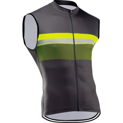 Summer Mens Vests Cycling Jersey Breathable Sleeveless Quick Dry Male Clothes Comfortable MTB Bike Shirts Road Bicycle Uniform