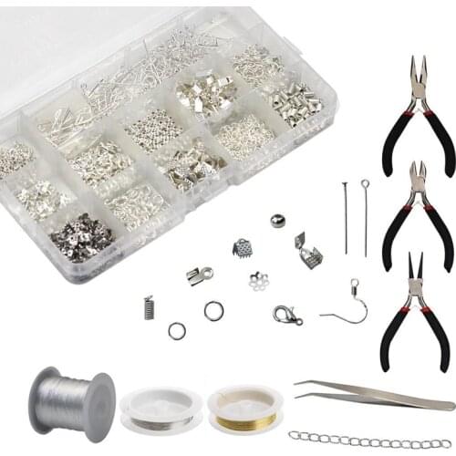 Jewelry Findings Set Jewelry Making Kit Jewelry Findings Starter Kit Jewelry Beading Making and Repair Tools Kit
