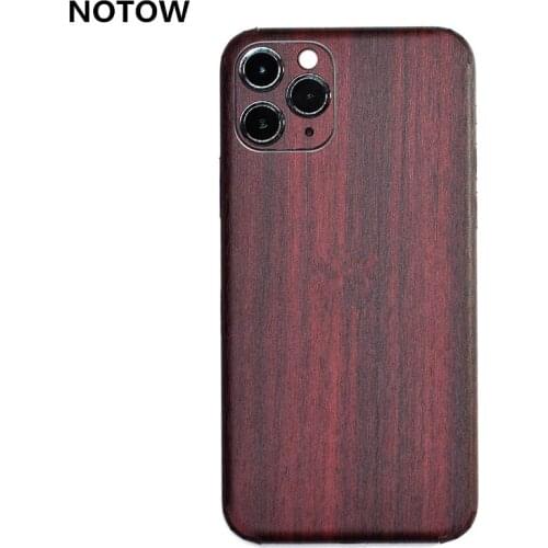 NOTOW Luxury Wood Skin Phone Sticker Protective film Back Body Decal Wrap Protective for Iphone 11/11Pro/11proMax/X/12/12Pro MAX