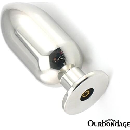 Ourbondage Stainless Steel Wash Anal Plug Butt Plug with Rubber Pipe For Men Women Prostate Massage Adult Sex Toys