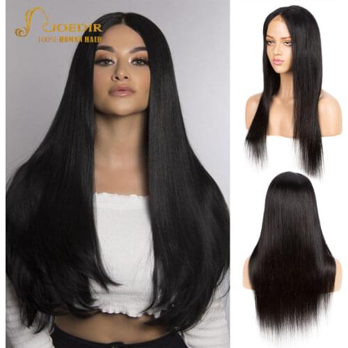 Malaysian Lace Front Hair Wig Straight Pre-Plucked Wig 4X4 13X4 360 Lace Front Wig Joedir Remy Hair 30Inch Wigs For Black Women